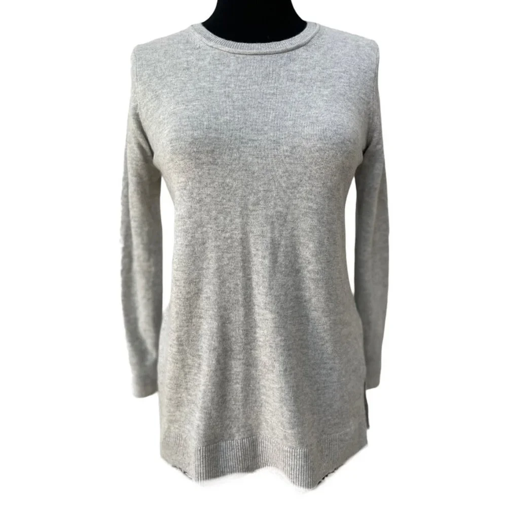 Banana Republic Cashmere Blend Tunic Gray Sweater - Picture 1 of 10